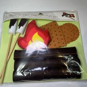 Felt Campfire S'mores Play Set Summer Pretend‎ Lot Target Spot Logs Fire Smores